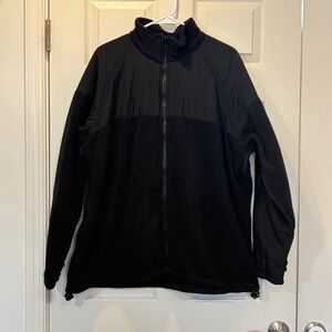 Military Navy Polartec Fleece Jacket Black Size Men’s Large Regular